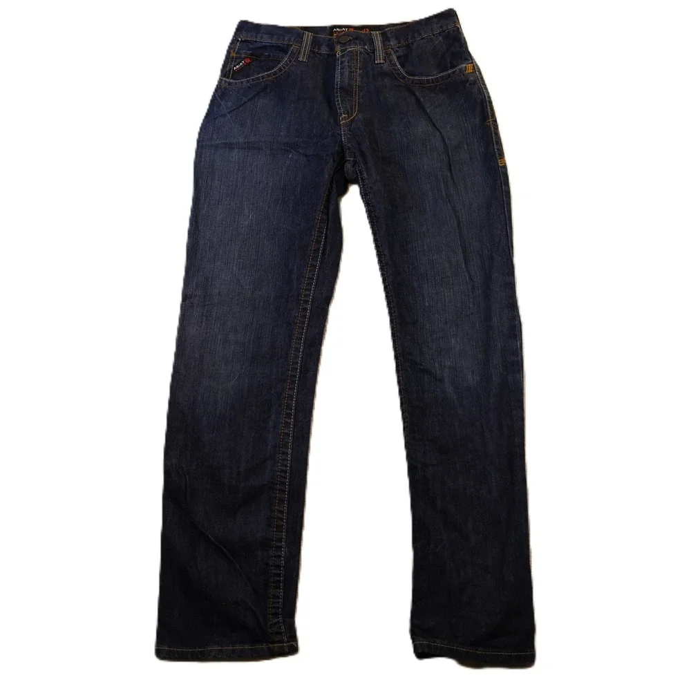 Ariat Mens 32x34 M3 Loose Fit FR Work Jeans Dark Indigo Flame Resistant CAT 2
